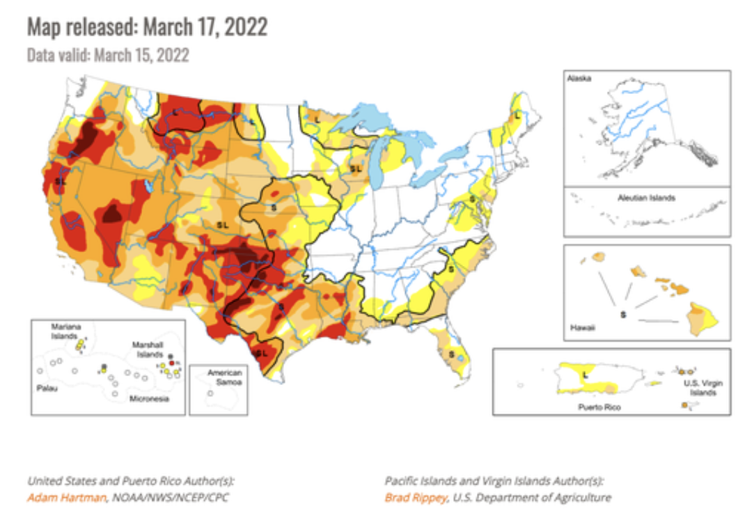 雪上加霜：美国“千年大旱”今年或继续，影响农作物产出